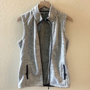Port Authority Womens Sweater Vest Small Grey Heather Brand New